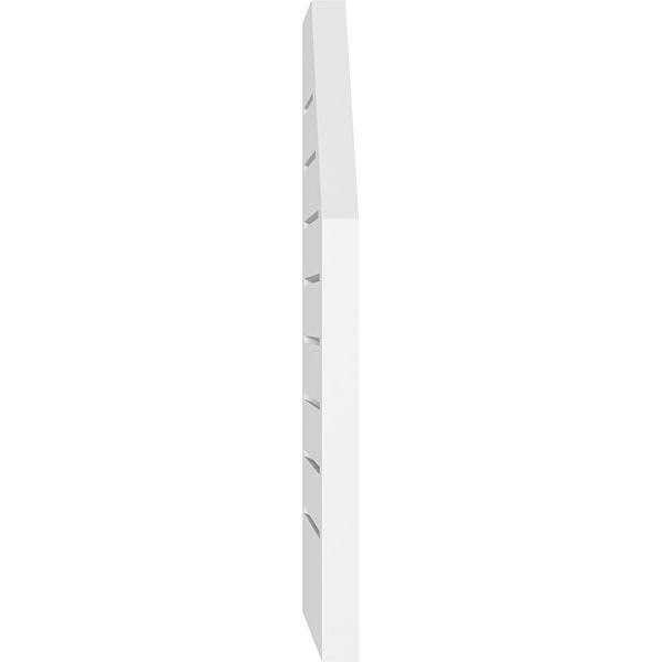 Octagonal Surface Mount PVC Gable Vent with Brickmoul N63719