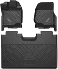 Floor Mats for Ford F-150 2015-2022 SuperCrew Front Bucket Seat and Rear Seat 1st & 2nd Row All Weather Car Liners Q39545