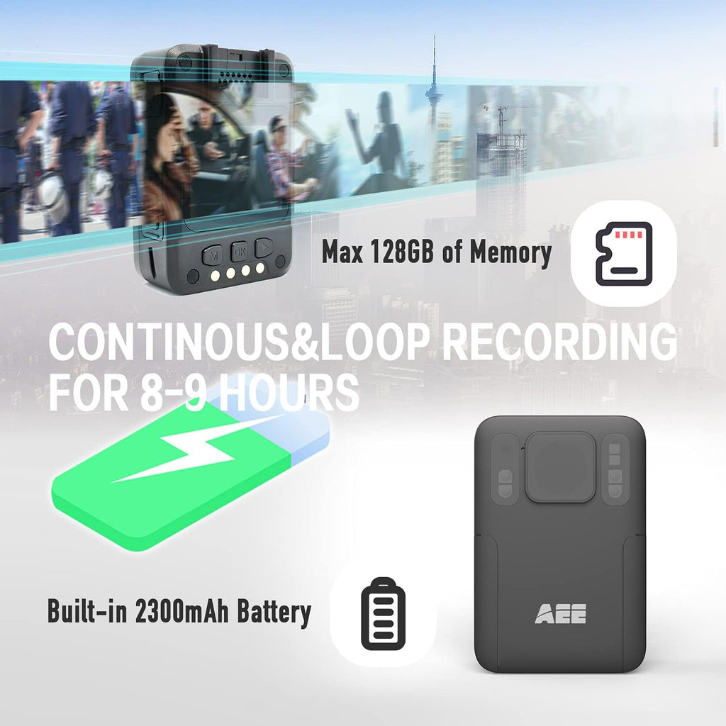 Wearable 1080P HD Body Camera with Audio Recording T122