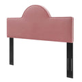 Pink Velvet Twin Size Headboard E8250