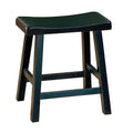 Black Set Of 2 Wooden Counter Height Stool U720