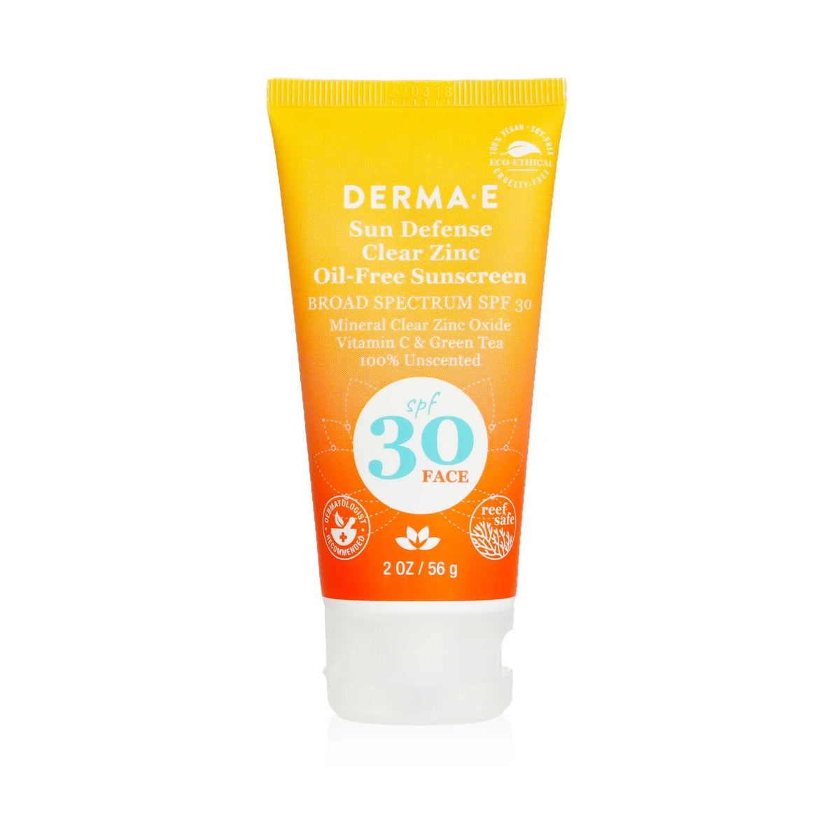 Clear Zinc Oil Free Sunscreen SPF 30 Face 56g/2oz D29379