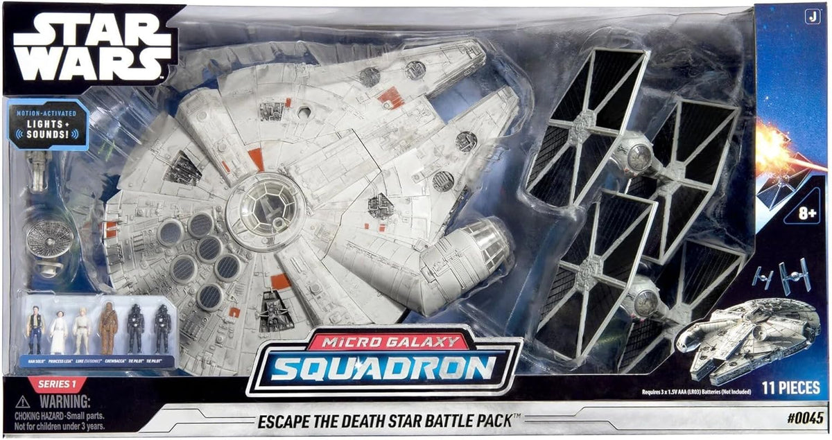 11 Piece Action Figures Playset with Millenium Falcon L84797