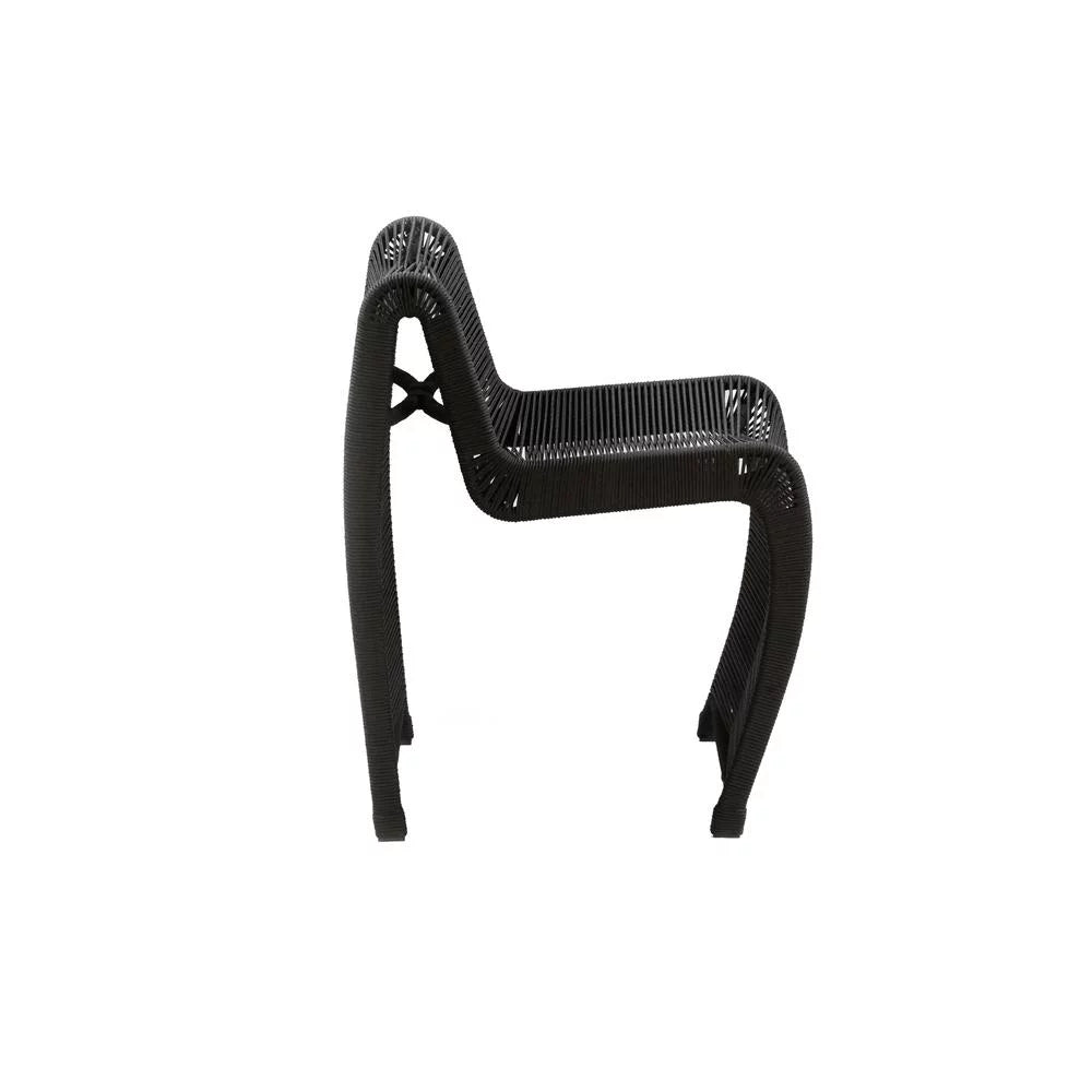 Black Rope Counter Stool Set of 2 Z60646