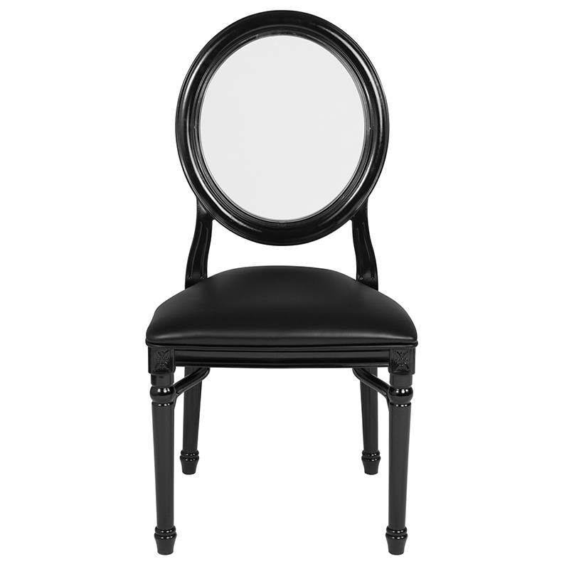 King Louis Dining Side Chair Black Z2212