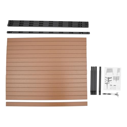 Brown 2 Panels 39"W x 51"H Privacy Screens Fence Panel H8457