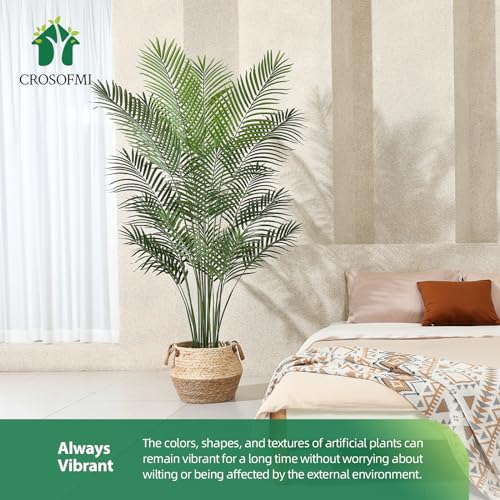 Artificial Areca Palm Plant 6Feet Fake Tropical Palm Tree in Pot M385346