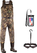 Waterproof Neoprene Camo Chest Waders with Boots F8671