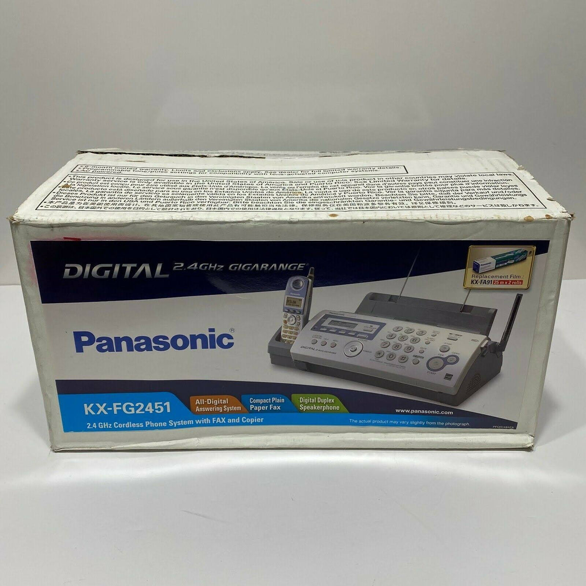Plain Paper Fax Copier with 2.4 GHz Cordless Phone J439