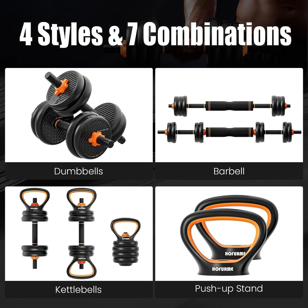 Adjustable Dumbbell Set Black C5346
