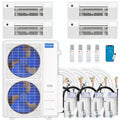48,000 BTU 4 Zone Ceiling Cassette Ductless Air Conditioner and Heat Pump C354