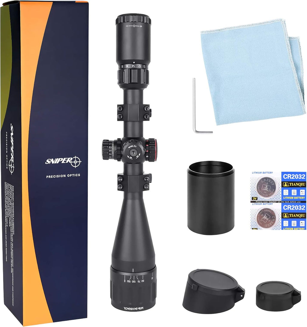 6-24x50 Rifle Scope with Red/Green/Blue Illuminated Reticle V80948
