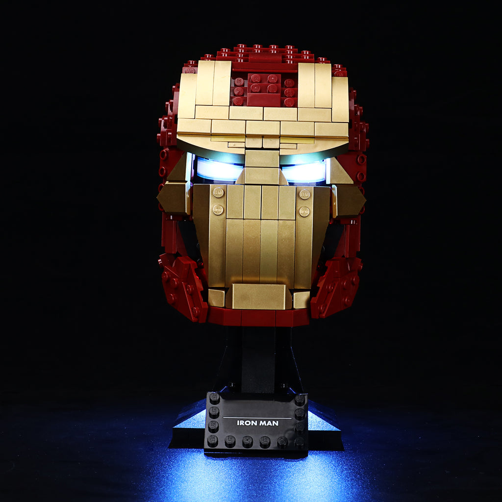 LED Lighting Set for Iron Man Helmet Building Blocks Model S729139