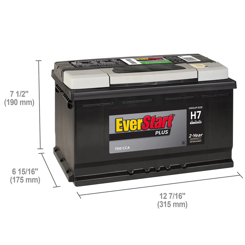 Lead Acid Automotive Battery Group Size H7 12 Volt 750 CCA W11789