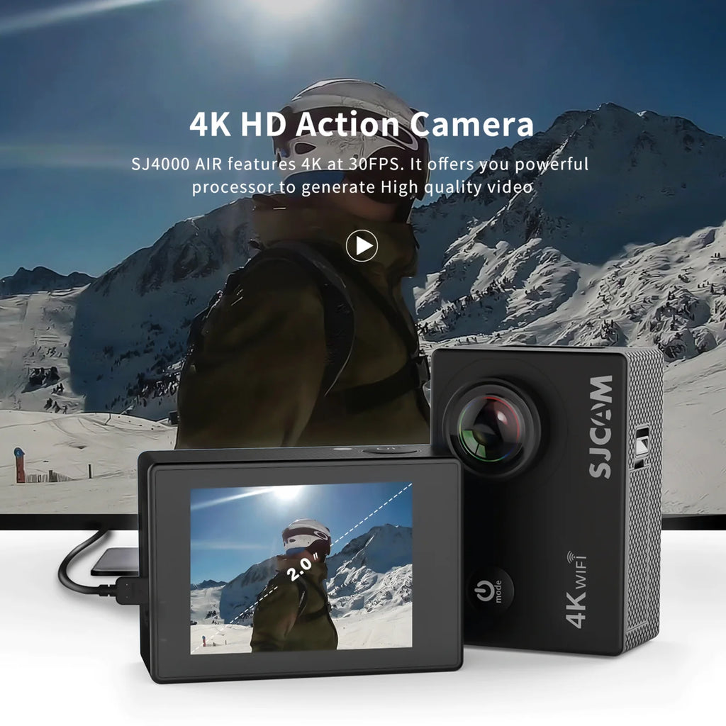 4K Sports Camera with WiFi and 2 Inch IPS Screen O370