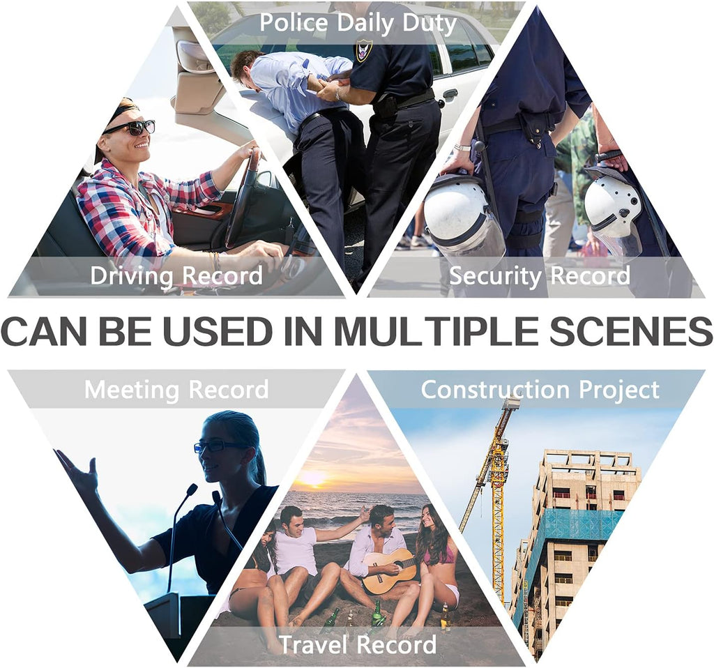 Wearable 1080P HD Body Camera with Audio Recording T122