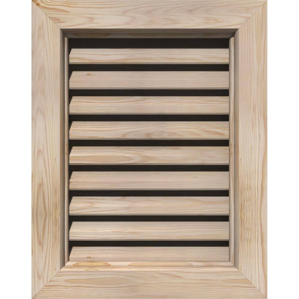 Unfinished Smooth Pine Gable Vent L9873
