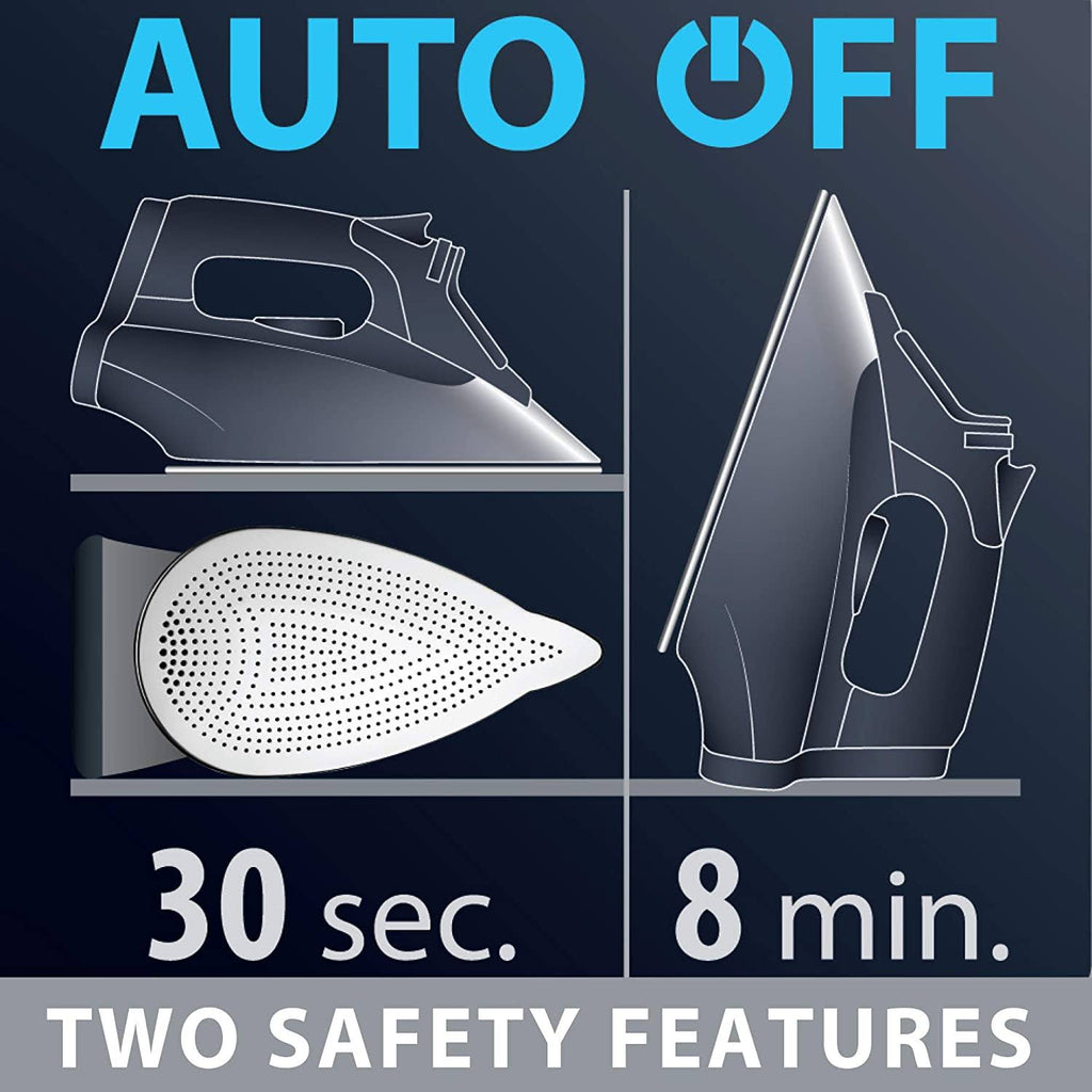 1800-Watt Steam Iron with Digital LED Display C177