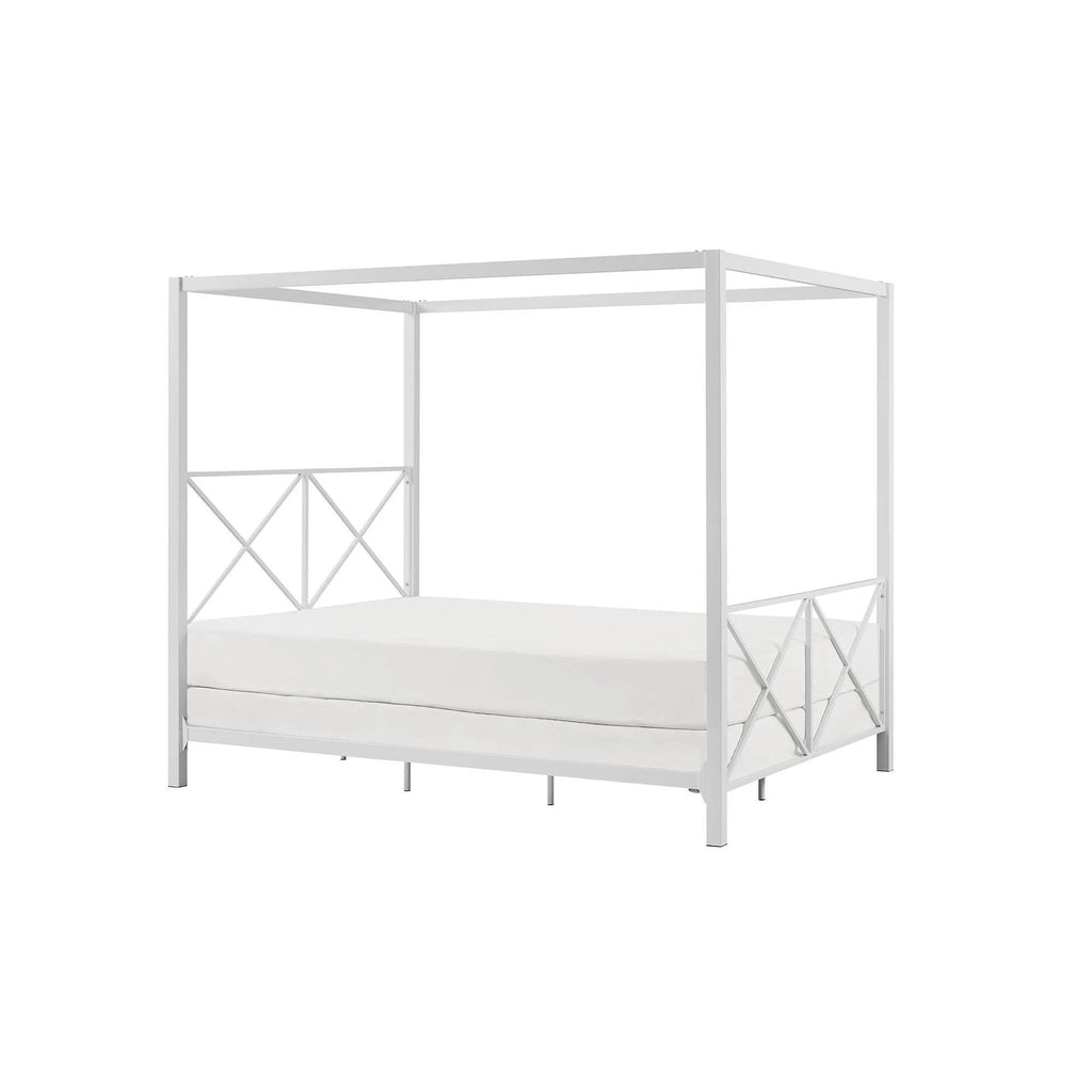 White Canopy Bed V665057