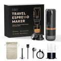 Portable Espresso Machine 9 Bar Pressure Rechargeable 2 in 1 Black M804