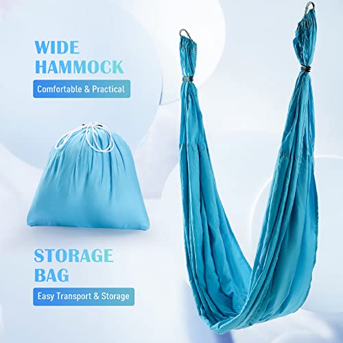 Aerial Yoga Swing Hammock Kit with 2 Extensions Straps and Ceiling Mounting Kit O27026
