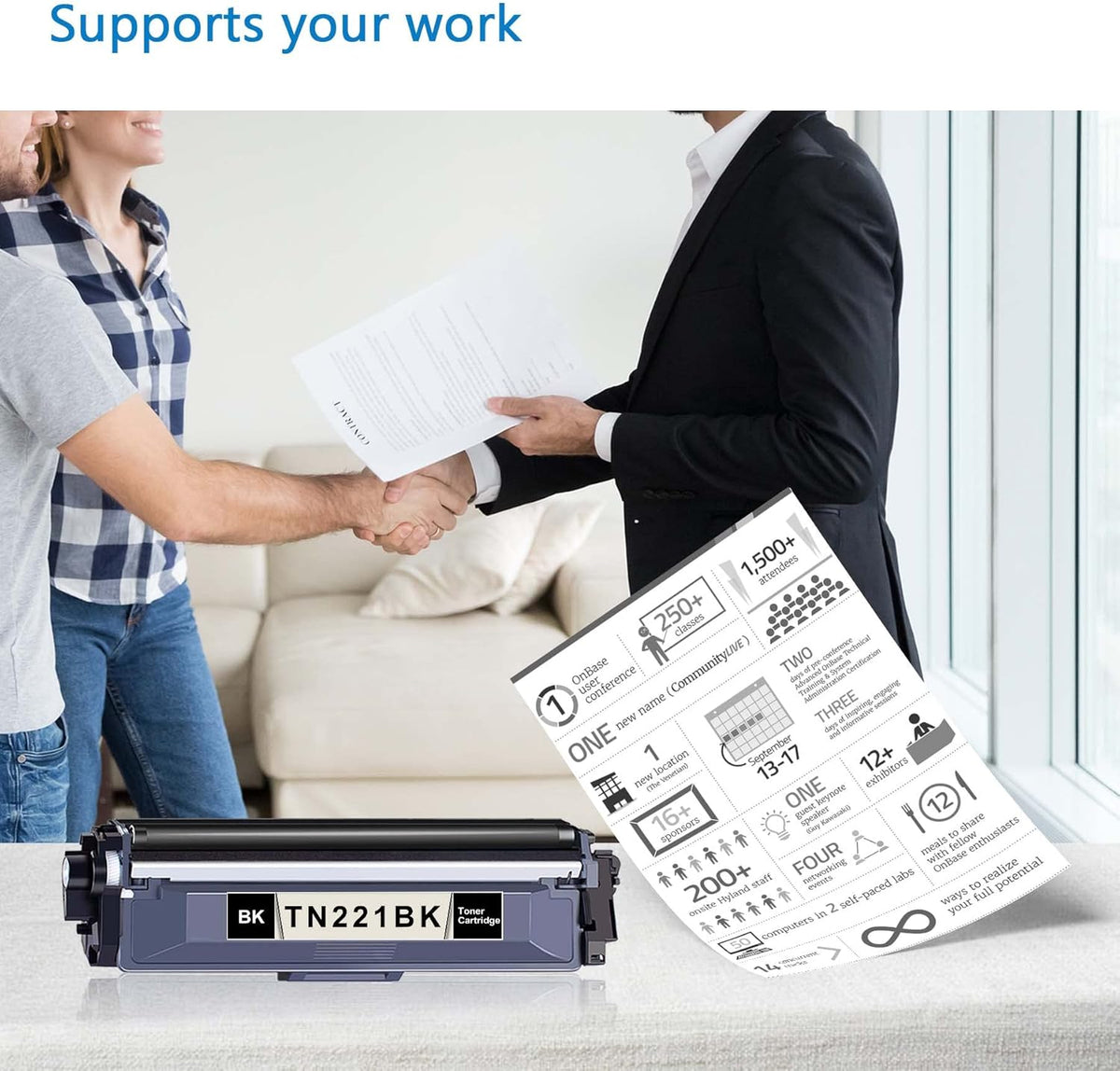 Black Compatible Toner Cartridge Y909