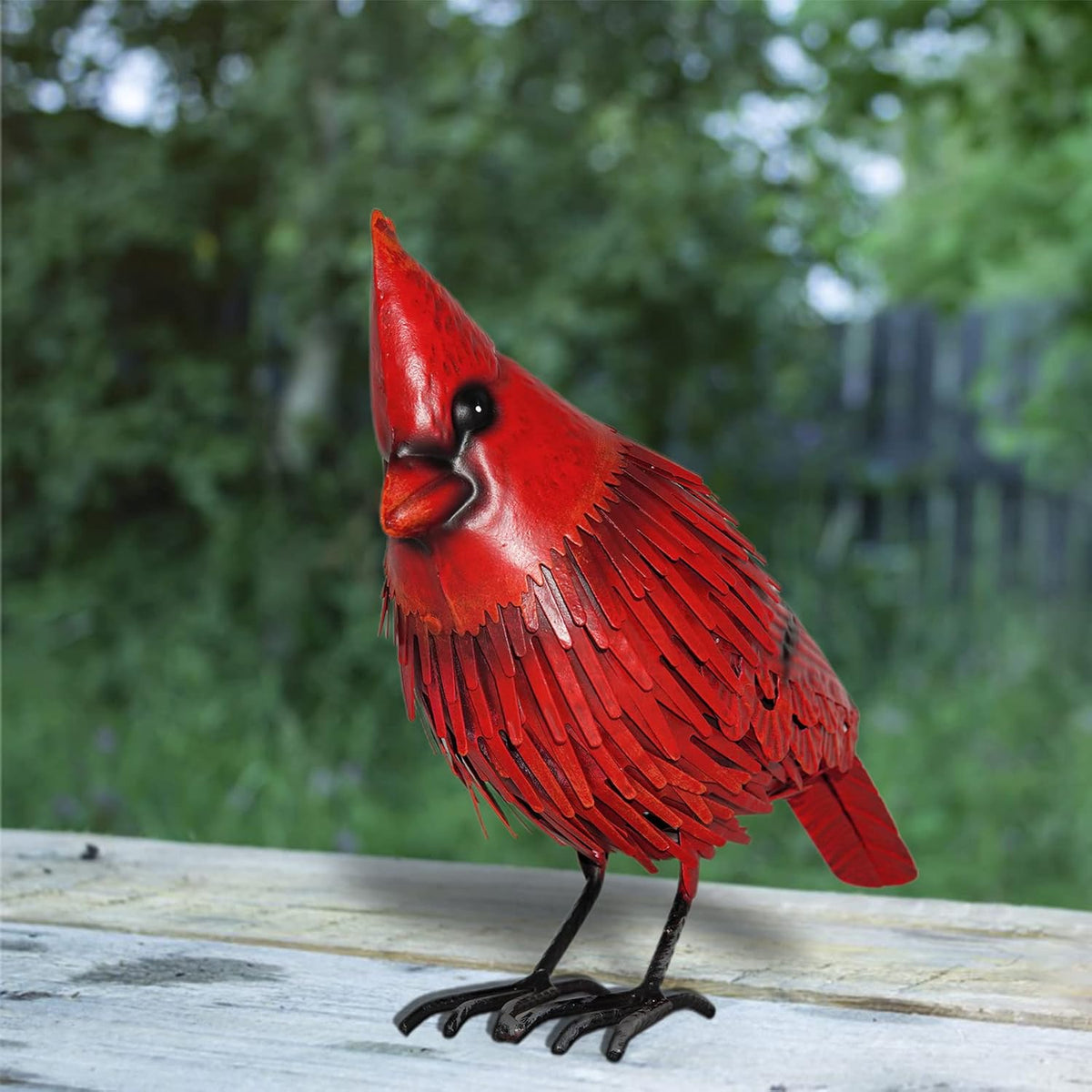 Red Bird Statue Garden Decor F6220