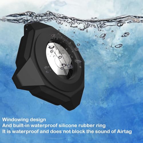 Black Waterproof Stick-On Mount Air Tag Case V159243