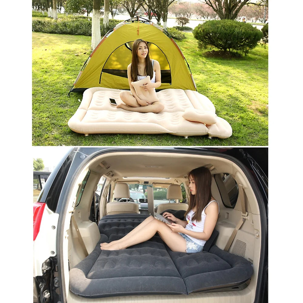 Blue Car Inflatable Bed Air Mattress Camping Mat A754