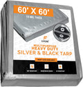 18' x 24' 10 Mil Waterproof Poly Tarp with Grommets Pack of 2 I783640