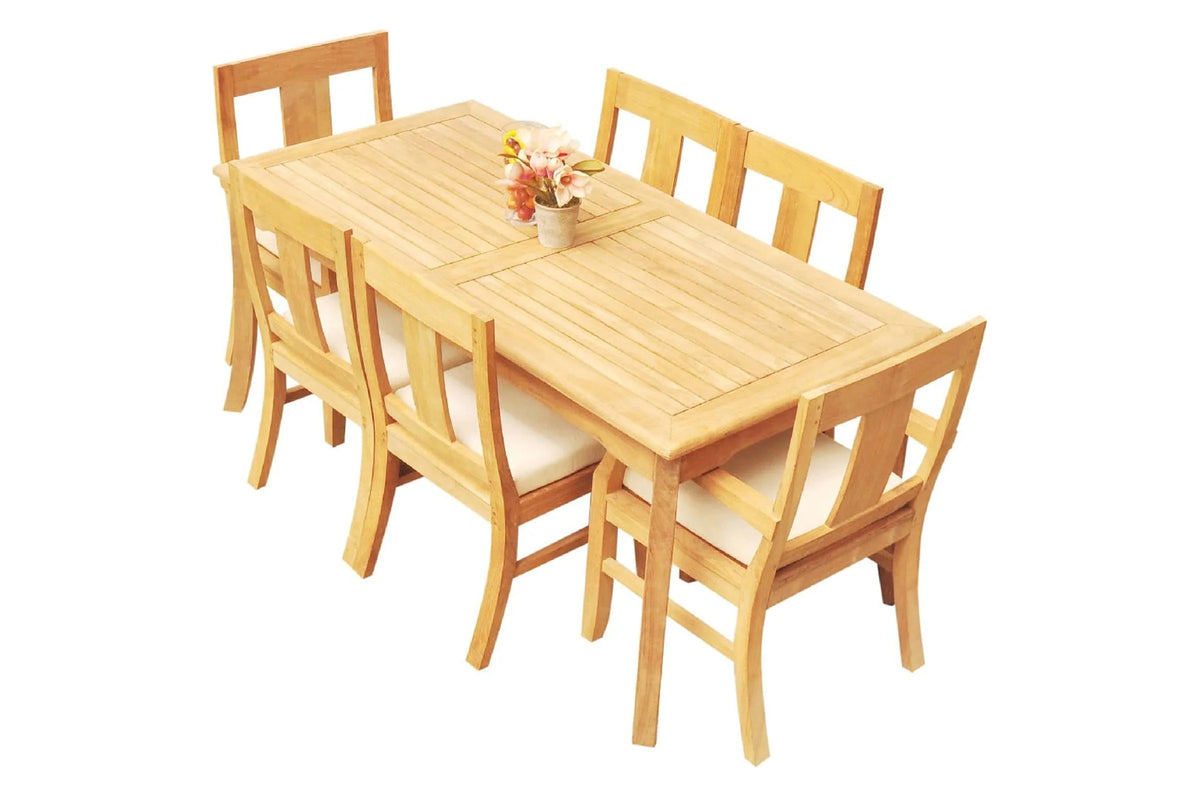 6 Seater 7 Pc Teak Dining Set C4798