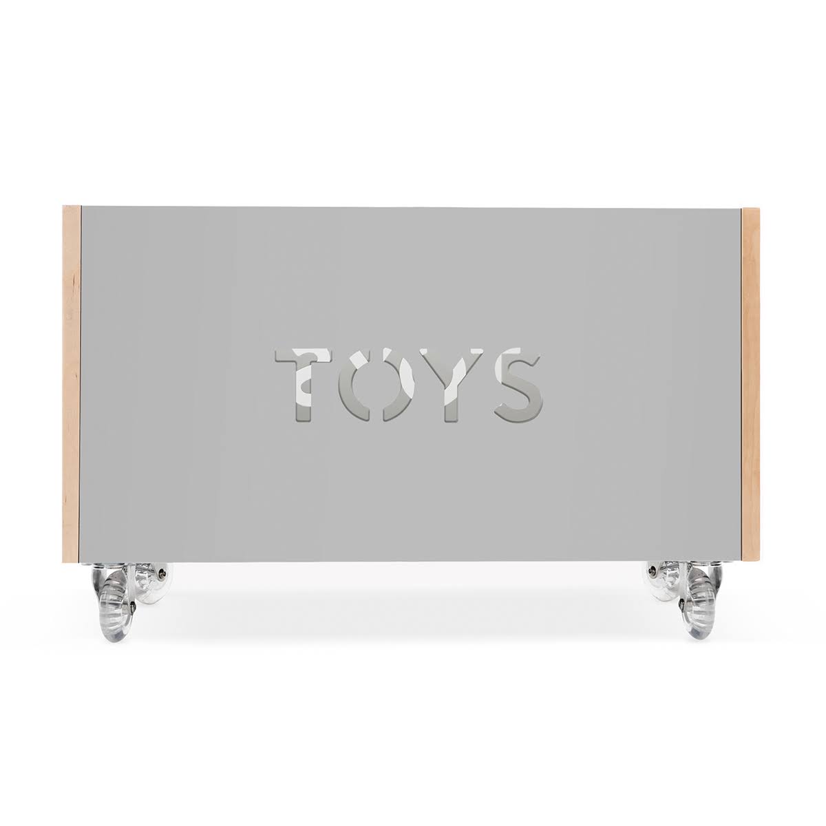 Toy Box Chest on Casters, Birch / White S465