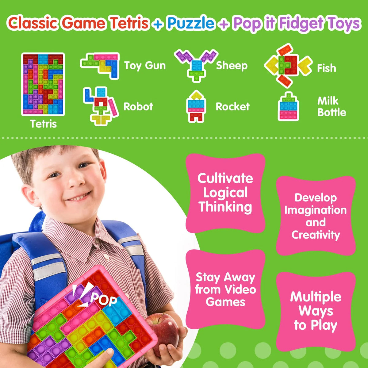Fidget Toy Set Jigsaw Puzzle for Kids Age 3-8 L81015