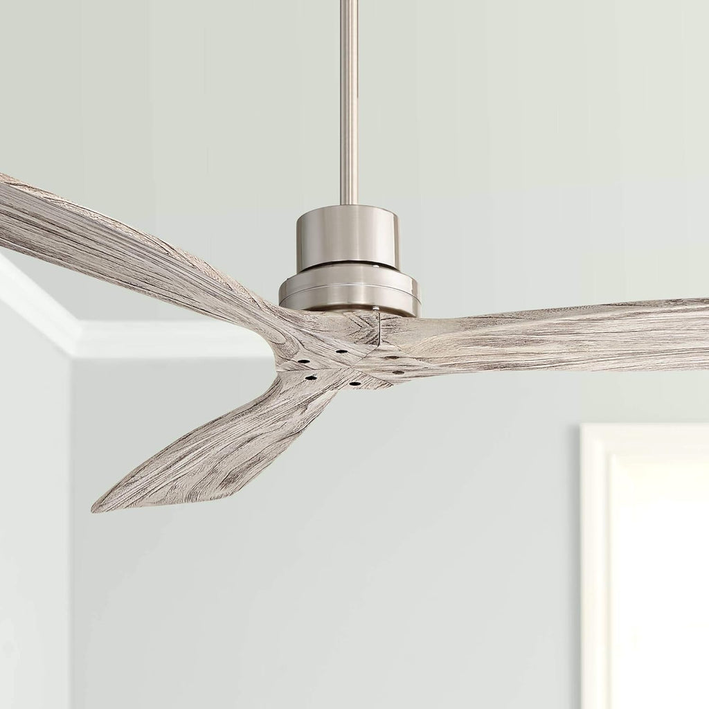 3 Blade Indoor Ceiling Fan with Light LED Remote Brushed Nickel C425950