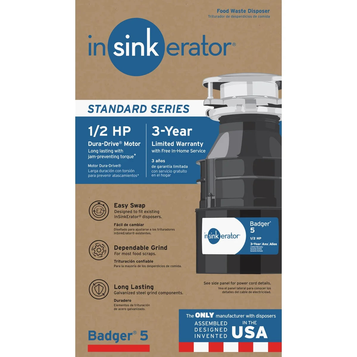 1/2 HP Continuous Feed Garbage Disposal Y6375