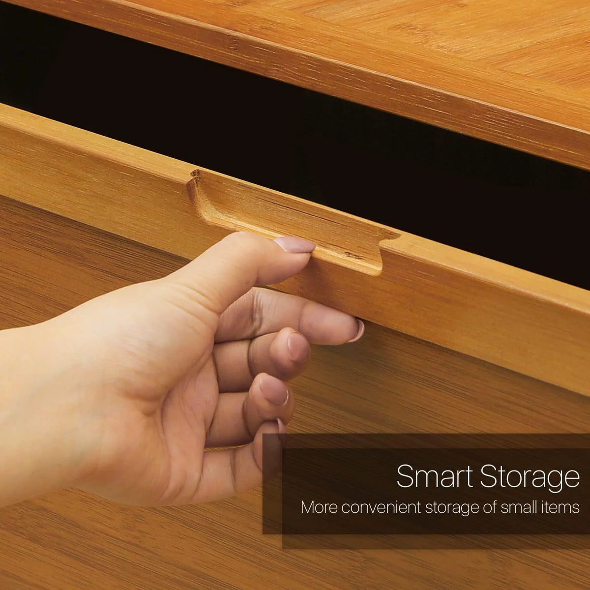 Brown 7 Tier Bamboo Shoe Storage Cabinet P762844