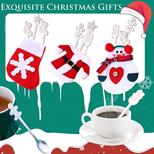 16 Pc Stainless Steel Christmas Spoons Set L978651