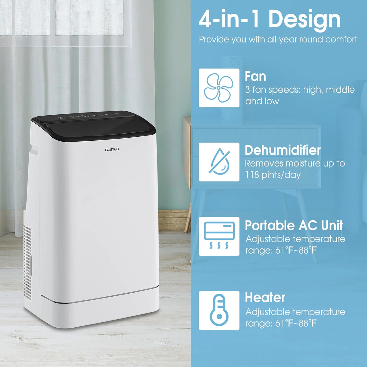 15000 BTU Portable Air Conditioner Y5087