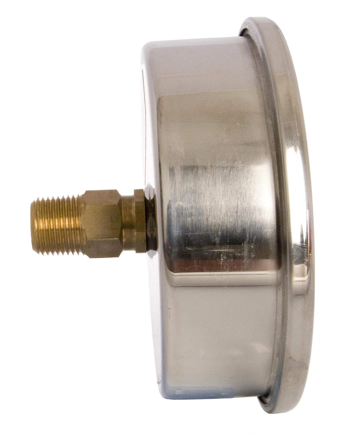 4 Oil Filled Pressure Gauge, Stainless Steel Case, Brass, 0-100PSI, Pack of 2 R510836