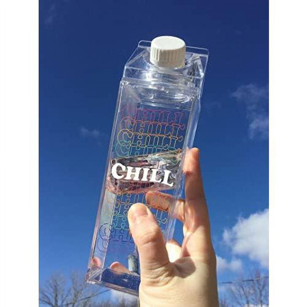 Clear 500ml Milk Carton Water Bottle D140