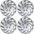 17 inch Silver Snap On Wheel Covers Pack of 4 X93164