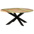 Round Solid Reclaimed Wood Dining Table D6182