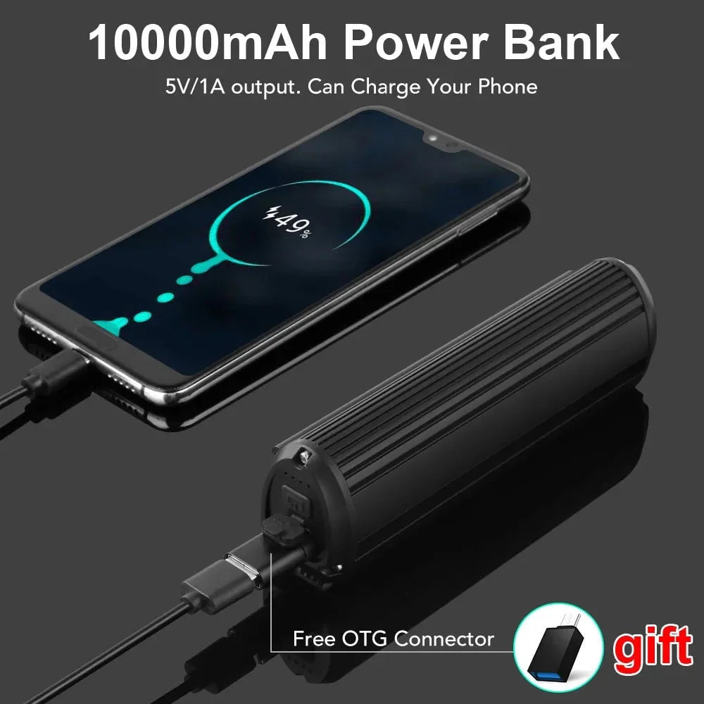Waterproof 10000mAh 6000Lumen Bicycle Light J2736