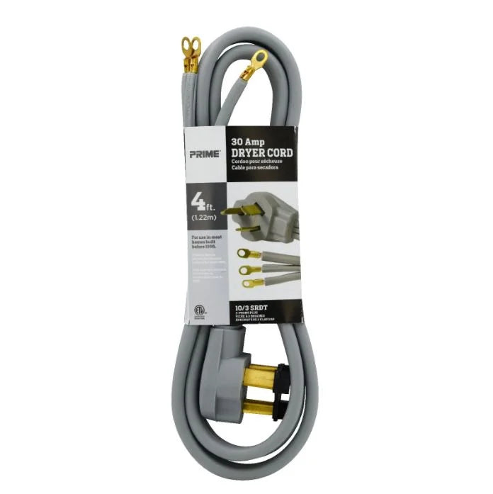 4 Feet 30 Amp 3-Wire Dryer Cord V865849