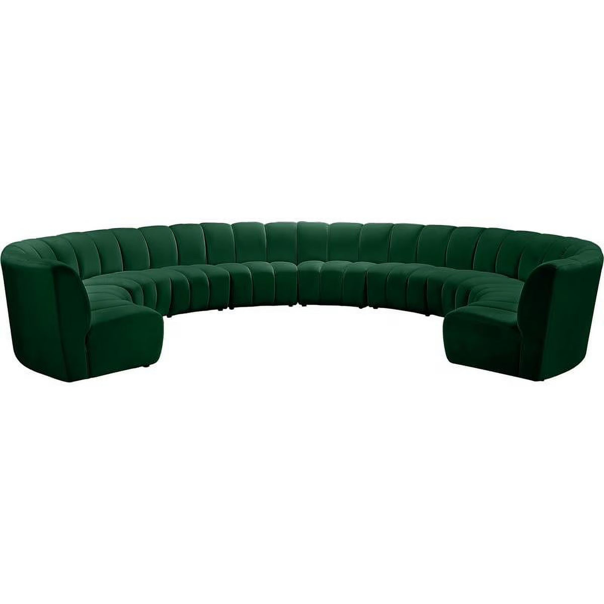 Green Velvet Modular Sectional W212640