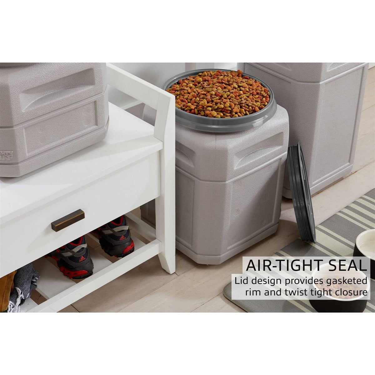 Pet Food Storage Container with Scoop X462630
