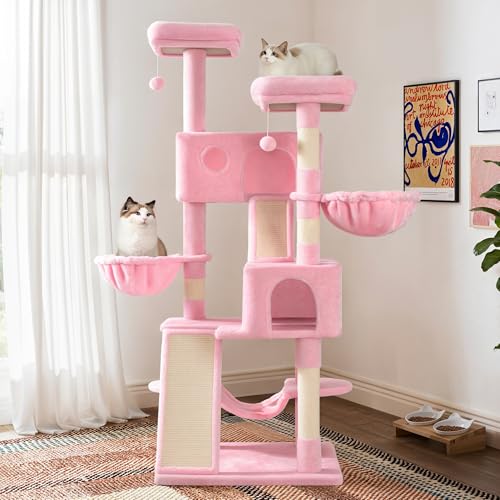 Grey Cat Tree with Sisal Scratching Posts Z736