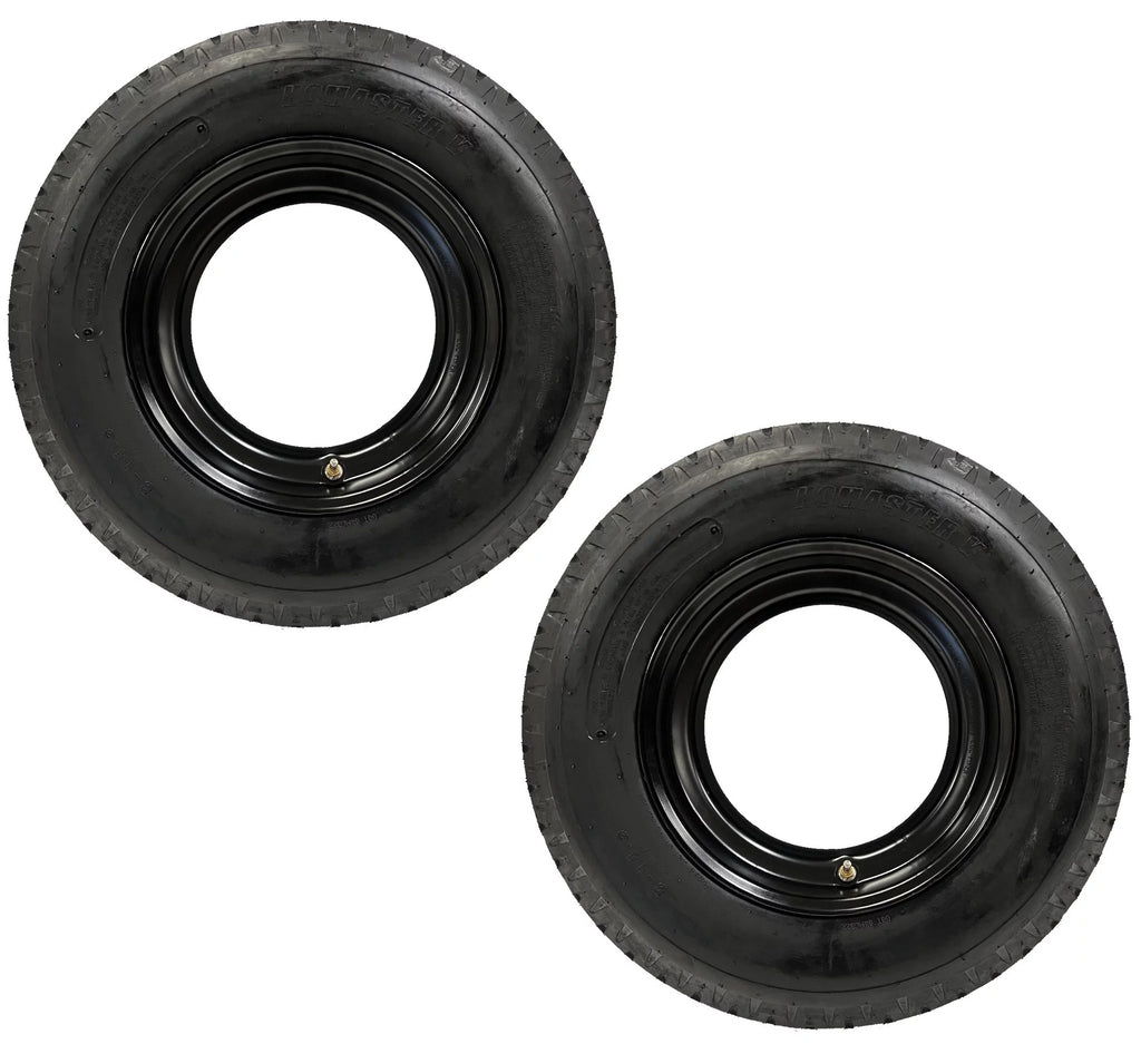 2-Pk Mounted Trailer Tire Rim 14.5 in. Demountable Rim Wheel I4706