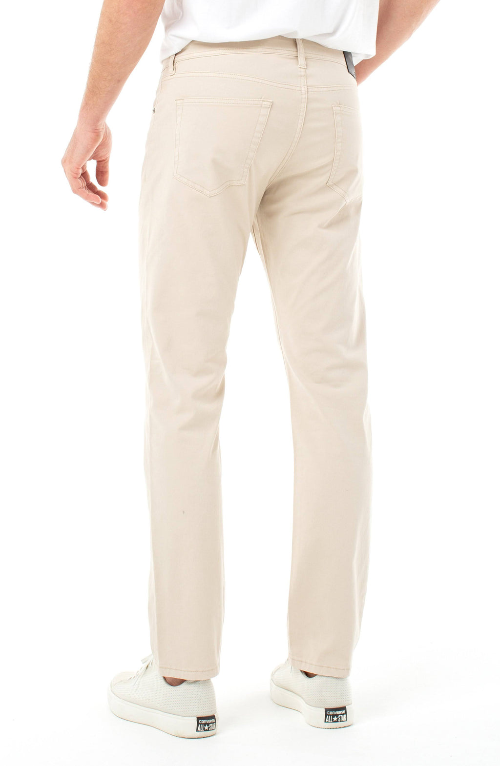 Sand Relaxed Straight Twill Pants I195229