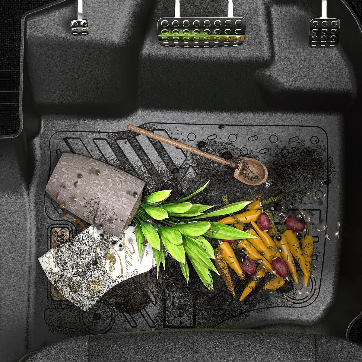 Black TPE Floor Mats 1st & 2nd Row R191685